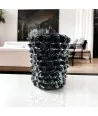 ROSTRATO - Vase NOIR de luxe en verre massif - Verre de Murano