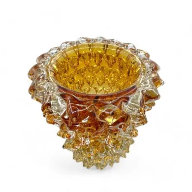 Jarrón Rostral Âmbar | Jarrones de Lujo Cristal de Murano | Murano Store