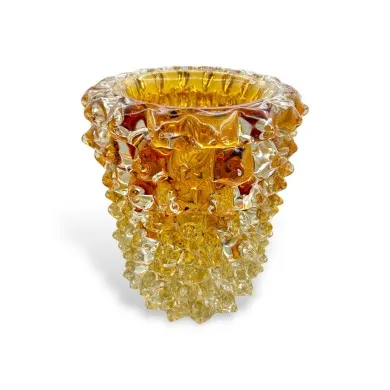 Jarrón Rostral Âmbar | Jarrones de Lujo Cristal de Murano | Murano Store