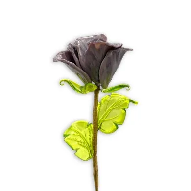 BOCCIOLO - Vaso LONG PERVINCA flor em vidro Murano - Favores