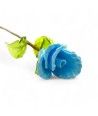 BOCCIOLO - Vase LONG CELESTE Blume aus Muranoglas