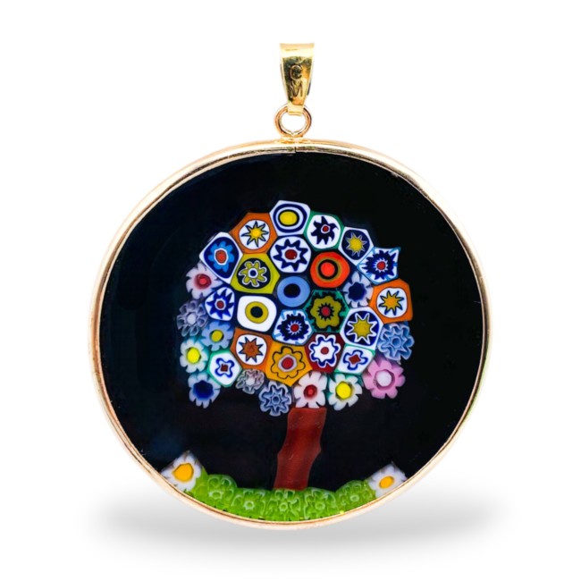 Murrina - TREE OF LIFE - 36 mm/1.42 inches - Gold - BLACK