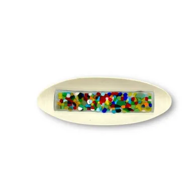 BOSCOLO | Ovales Tablett elfenbein | Anlässe | Murano-Store
