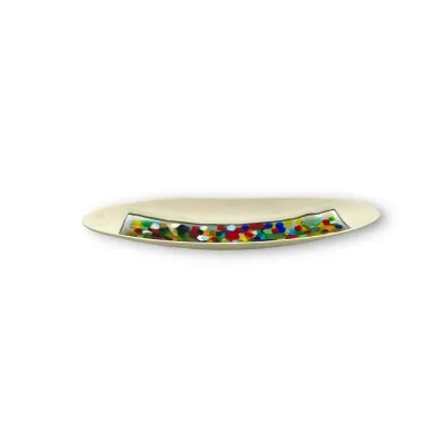 BOSCOLO | Ovales Tablett elfenbein | Anlässe | Murano-Store