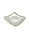 ISCHIA | Ivory saucer with silver leaf | Occasions | Murano-Store