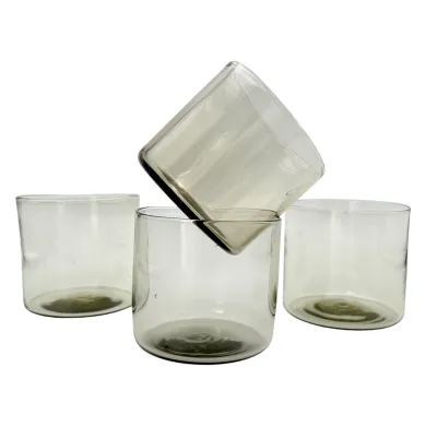 ELISEO | Wassergläser aus Muranoglas | Rauchgrau | Murano Store