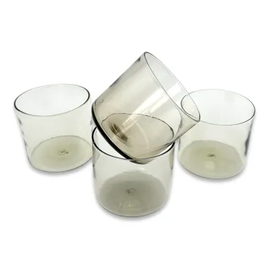 ELISEO | Wassergläser aus Muranoglas | Rauchgrau | Murano Store