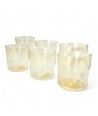 MURANO | Vasos de agua de cristal dorado | Murano-Store