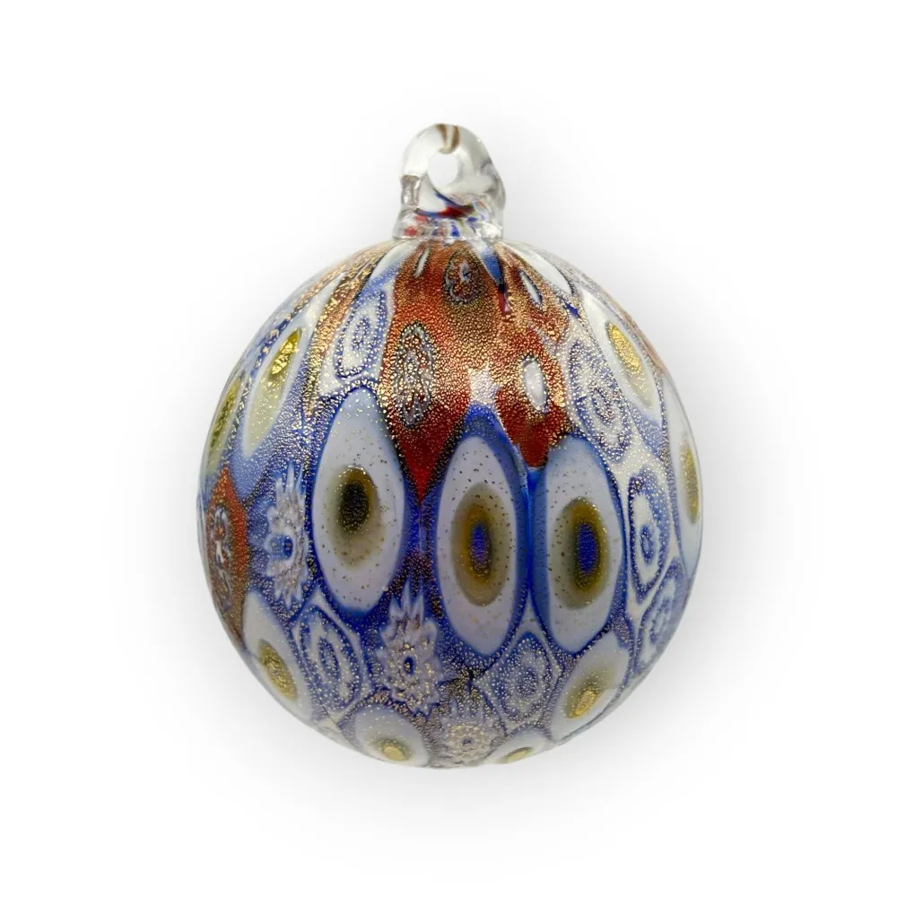 ETEREA | Bolas de Natal em vidro de Murano | Ouro e Murrina