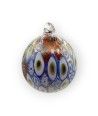 ETEREA | Weihnachtskugeln aus Muranoglas | Gold und Murrine
