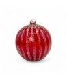 Bola de Natal em vidro soprado VERMELHO e DOURADO