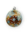 CELESTIA | Christmas Balls | Blue and Amber | Murano Glass