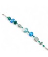 CAPRI | Jewelry | Bracelet with Aquamarine Beads | Murano-Store