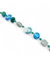 CAPRI | Jewelry | Bracelet with Aquamarine Beads | Murano-Store