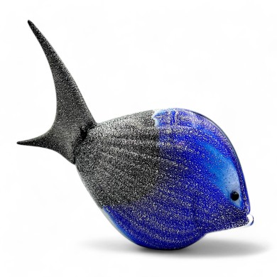 DORY | Poisson tropical bleu noir | Sculptures |  Murano Store