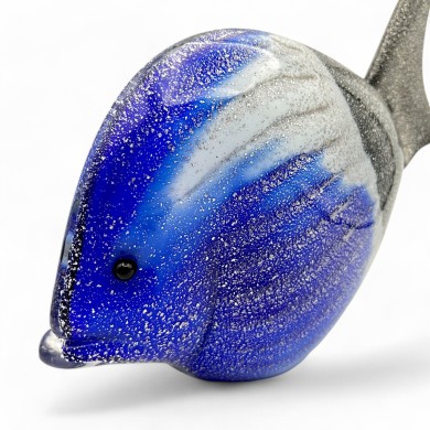 DORY | Poisson tropical bleu noir | Sculptures |  Murano Store