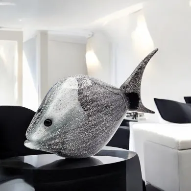 DORY | Pesce tropicale argento | Sculture | Murano Store