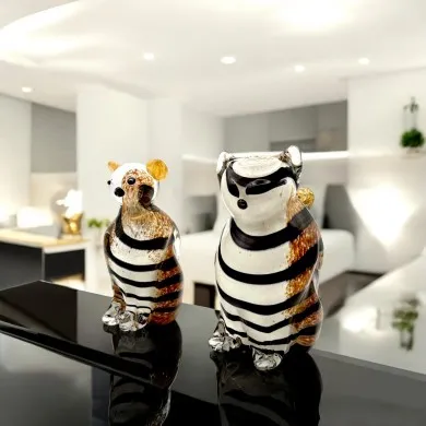 AMAYA | Pareja de osos estilizados | Esculturas | Murano Store