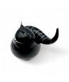 DAIKI – Tiere aus Muranoglas: SCHWARZ Katze mit modernem Design