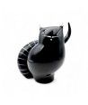 DAIKI - Stilisierte schwarze Katze aus Muranoglas