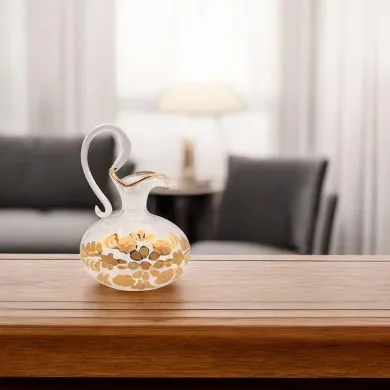 RAFFAELLO | Petite amphore en cristal et or | Murano Store