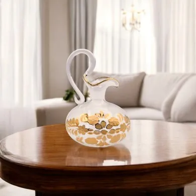 RAFFAELLO | Petite amphore en cristal et or | Murano Store