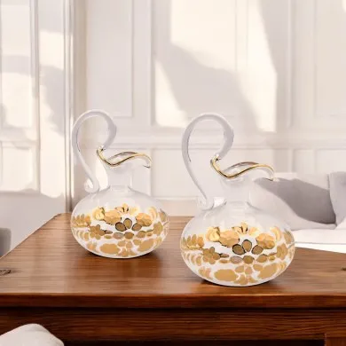 RAFFAELLO | Petite amphore en cristal et or | Murano Store