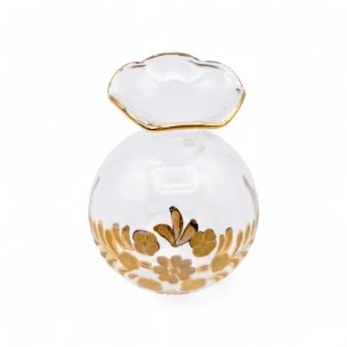RAFFAELLA | Piccola boccetta in cristallo e oro | Murano Store