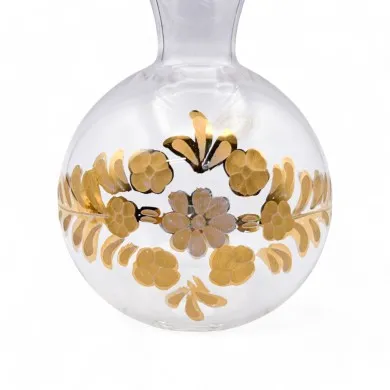 RAFFAELLA | Piccola boccetta in cristallo e oro | Murano Store