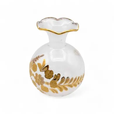 RAFFAELLA | Piccola boccetta in cristallo e oro | Murano Store