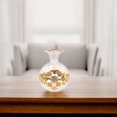 RAFFAELLA - Klassische Kristallflasche mit Golddekor