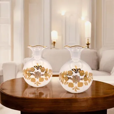 RAFFAELLA | Kleine Flasche aus Kristall und Gold | Murano Store