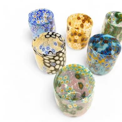 ALTINO | "Goti de Fornasa" with Murrine and gold| Murano-Store
