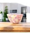 MARGHERITA | Taça com murrina rosa e folha de ouro | Murano-Store