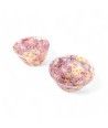 MARGHERITA | Schale mit rosa Murrine und Blattgold | Murano-Store