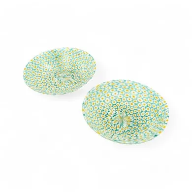 TRIFOGLIO | Glass Bowl with Daisy Murrine | Murano-Store