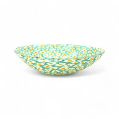 TRIFOGLIO | Cuenco de cristal con Murrine Margherita | Murano-Store