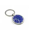 SOLE | Porta-chaves em aço com Murrine azul | Murano Store