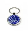 SOLE | Porta-chaves em aço com Murrine azul | Murano Store