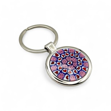 SOLE | Porte-clés avec Murrine rose | IDEE CADEAU | Murano Store