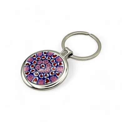 SOLE | Schlüsselanhänger mit rosa Murrine | GESCHENKIDEE | Murano Store