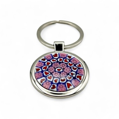 SOLE | Porte-clés avec Murrine rose | IDEE CADEAU | Murano Store