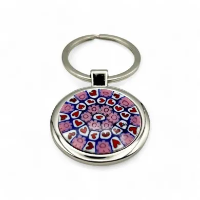 SOLE | Schlüsselanhänger mit rosa Murrine | GESCHENKIDEE | Murano Store