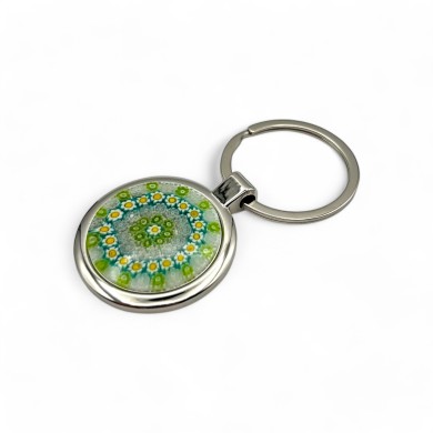 SOLE | Porte-clés en murrine verte | IDEE CADEAU | Murano Store