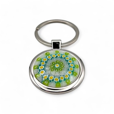 SOLE | Porte-clés en murrine verte | IDEE CADEAU | Murano Store