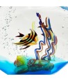 MEDITERRANEE | Aquarium avec poissons colorés | Verre Murano | Murano-Store