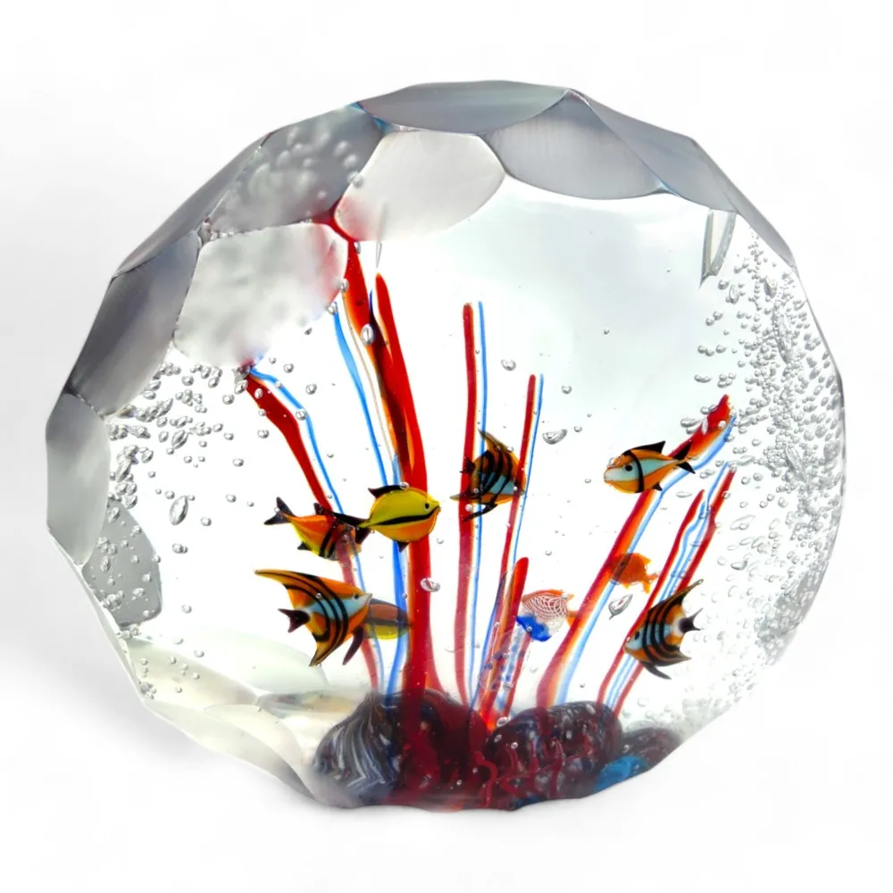 TIRRENO | Tropisches Aquarium | Skulptur Design | Schmiedeglas | Murano-Store
