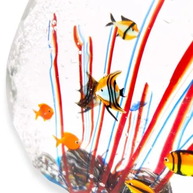 TIRRENO | Tropisches Aquarium | Skulptur Design | Schmiedeglas | Murano-Store