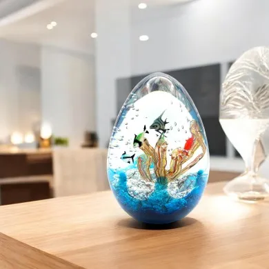 Tropisches Aquarium aus Muranoglas