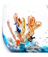 LIGURE | Aquarium avec poissons TROPICAUX | Verre Murano | Murano-Store